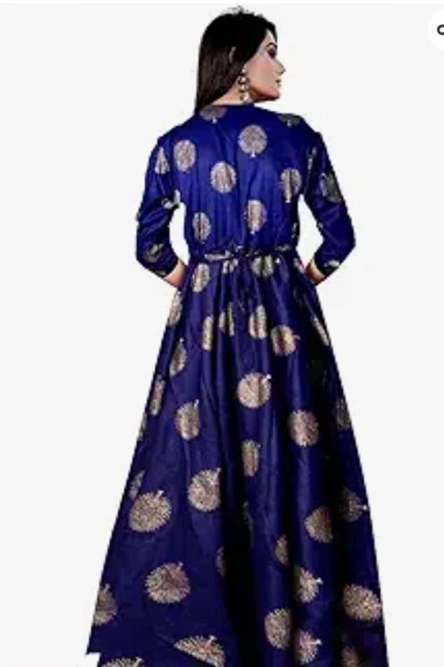 Blue Gold Dress - Image 2