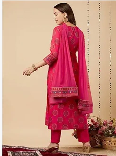 Blush Elegance Pink Kurti - Image 2